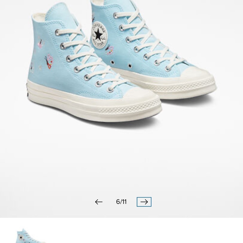 Light Blue Converse - Picture 5 of 8